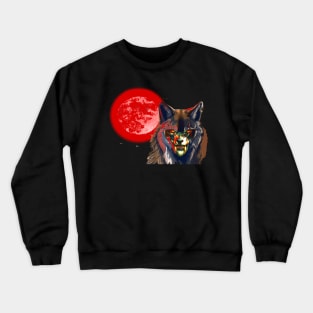 BLOOD MOON WOLF Crewneck Sweatshirt